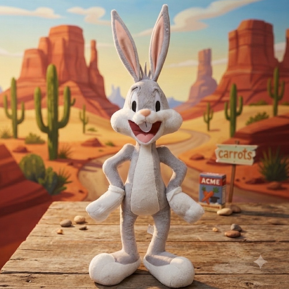 Looney Tunes Bugs Bunny Plush Stuffed Large 24 Inch Toy